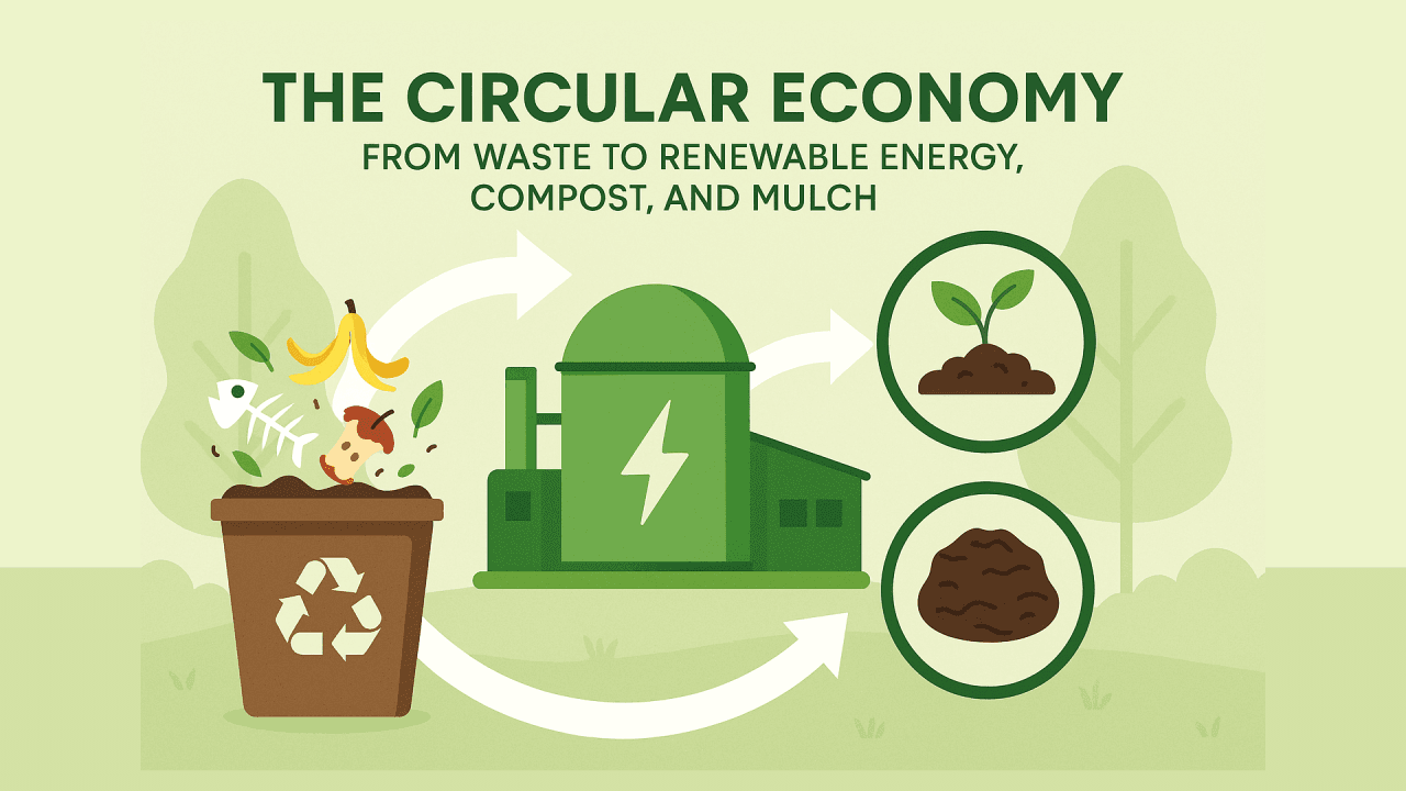 Waste to energy circular economy diagram